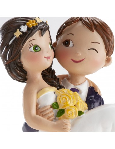 Figura para Tarta Novios Guiño 15,5cm Dekora