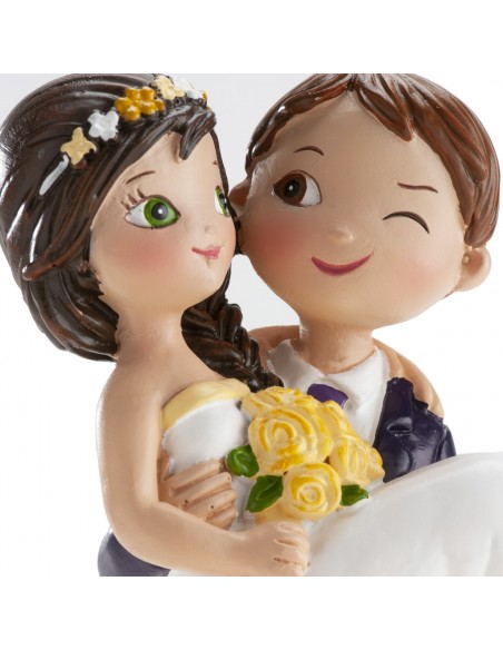 Figura para Tarta Novios Guiño 15,5cm Dekora