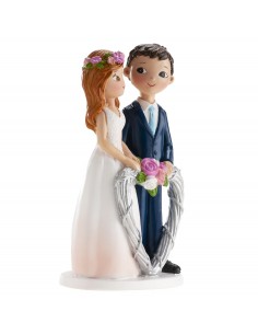 Figura Boda Corazón 16cm Dekora 2