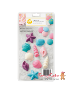 Molde Para Bombones Conchas Del Mar Wilton