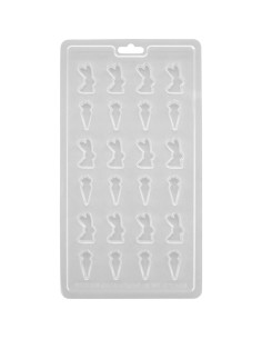 Molde Para Bombones Conejito y Zanahorias Wilton 2