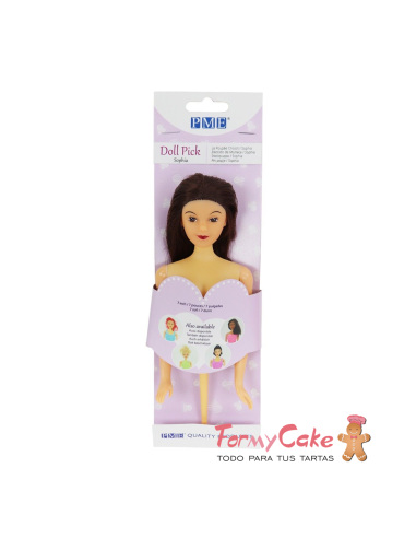 Muñeca Morena para Tartas PME