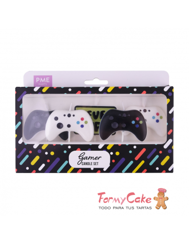 Velas Mando Videojuego 4ud PME