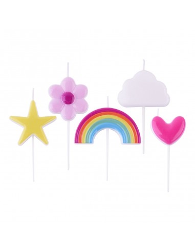 Velas Arcoiris 4ud PME