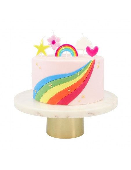 Velas Arcoiris 4ud PME