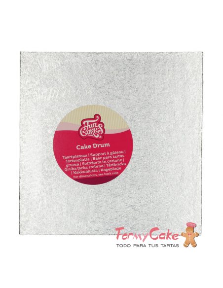 Base Cuadrada para Tartas Gruesa 22,5cm