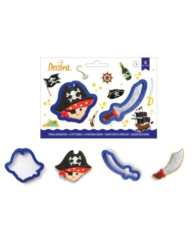 Kit Cortadores Pirata Y Sable 2ud. Decora