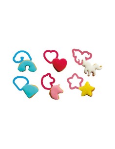 Set 6 Cortadores Unicornio Decora 2