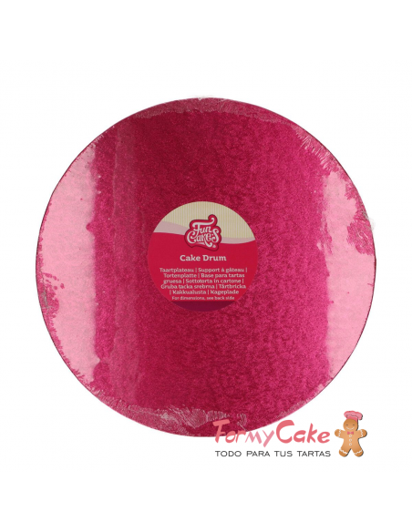 Base Redonda Gruesa para Tartas 25cm Cereza Funcakes