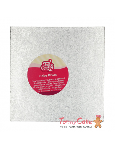 Base Cuadrada para Tartas Gruesa 40cm Funcakes