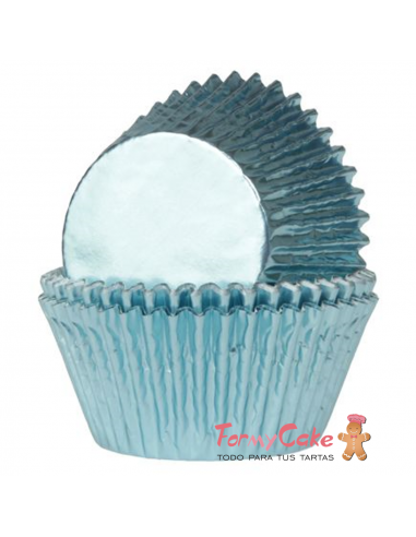 Minicápsulas Azul Bebe Metalizadas 36ud House of Marie