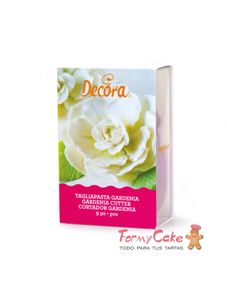 Cortante Flor Gardenia 9ud Decora
