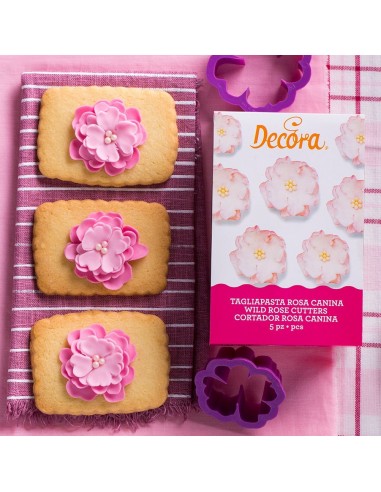 Set 5 Cortadores Rosa Canina Decora