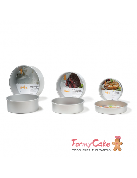 Molde Redondo Metal 15x5cm Decora