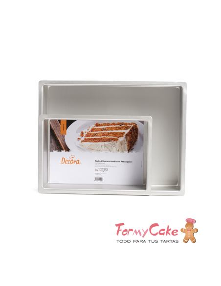 Molde Rectangular Metal 40x30x10cm Decora