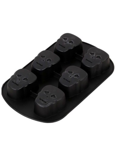 Molde de Calavera En Silicona 6 Cavidades Wilton