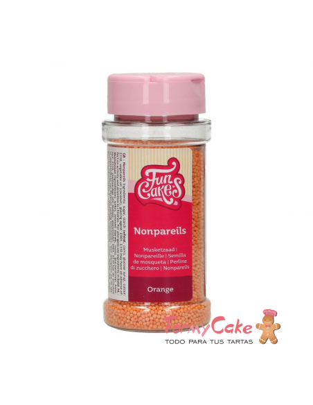 Nonpareils Naranjas 80gr Funcakes