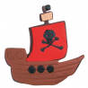 Cortante Barco Pirata 10 cm Stadter
