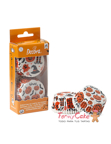 Cápsulas Cupcakes Halloween 36uds Decora