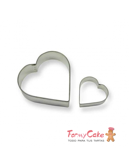 Cortador Galletas Corazón 2ud PME