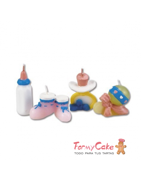 Velas para Tartas Bebé 4ud Städter