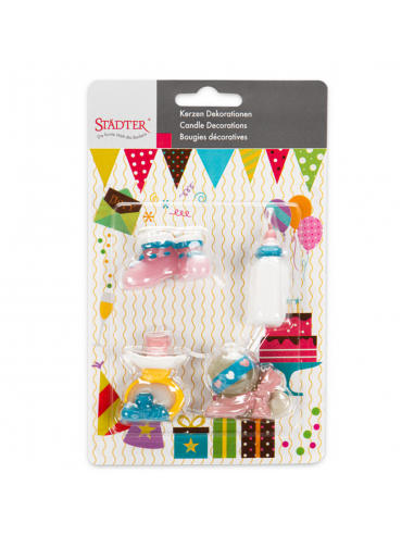Velas para Tartas Bebé 4ud Städter