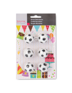 Velas para Tartas Balones Fútbol 6ud Städter 2