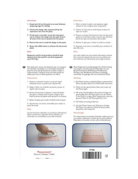 Texturizador Fondant PME Cuadrados