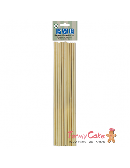 Palitos Madera para Tartas 12ud PME