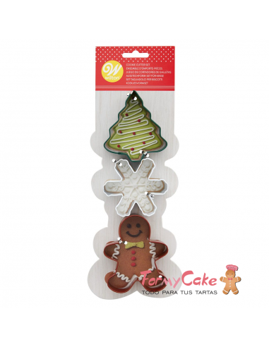 Set Cortadores Navideños, 3ud. Wilton