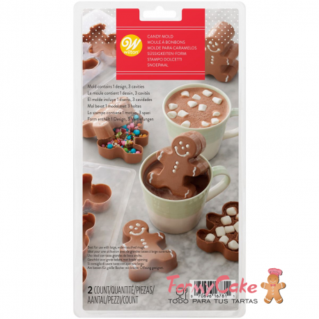 Molde Chocolate 3D Gingerbread Wilton