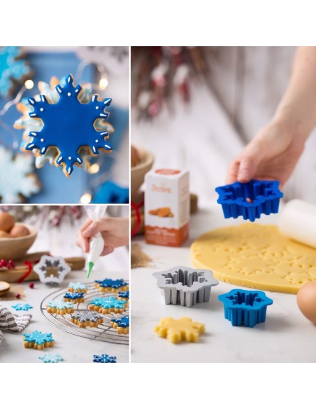 Set Cortadores Copos De Nieve 3ud Decora