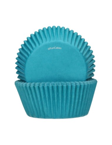 Cápsulas para Hornear Turquesa 48ud. Funcakes