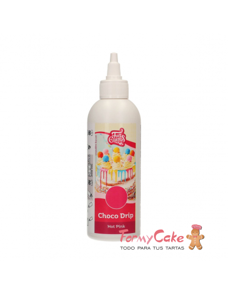 Choco Drip Fucsia 180gr. Funcakes