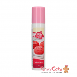Spray Velvet Rojo 100ml. Funcakes