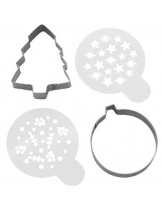 Set Cortadores/Plantillas navidad, 4ud. Wilton 2