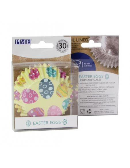 Cápsulas Aluminio Huevos Pascua 30ud PME