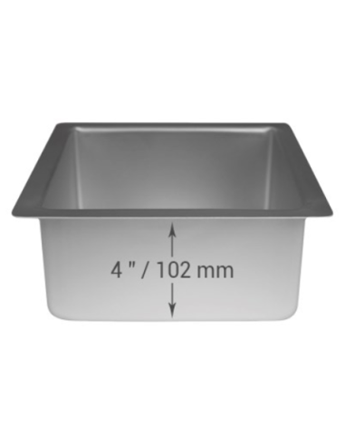 Molde Cuadrado Metal 25,4x25,4x10,2cm PME