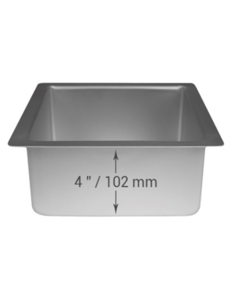 Molde Cuadrado Metal 25,4x25,4x10,2cm PME