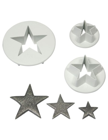 Cortantes Estrellas 3ud PME