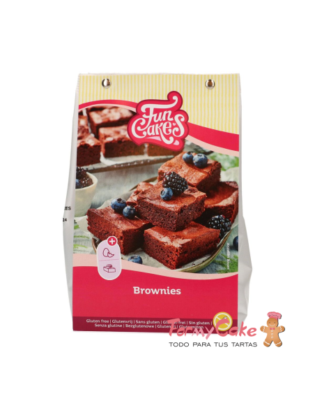 Mezcla Brownies 500g  Sin Gluten Funcakes