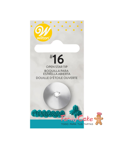 Boquilla 16 Estrella Abierta Wilton