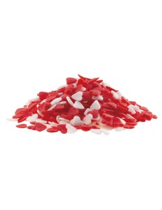 Corazones Blancos y Rojos De Azucar 100g Dekora 2
