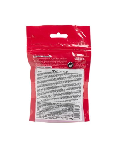 Corazones Blancos y Rojos De Azucar 100g Dekora
