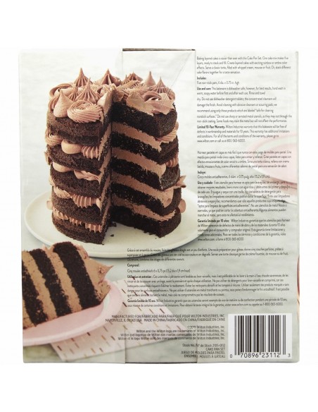 Set Moldes 5 Capas Para Layer Cakes 15 cm Wilton
