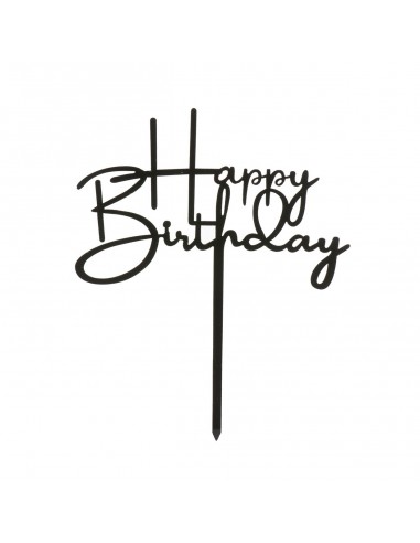 Topper Happy Birthday Negro Dekora