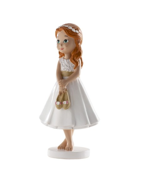 Figura para Tarta Comunión Niña Descalza Dekora