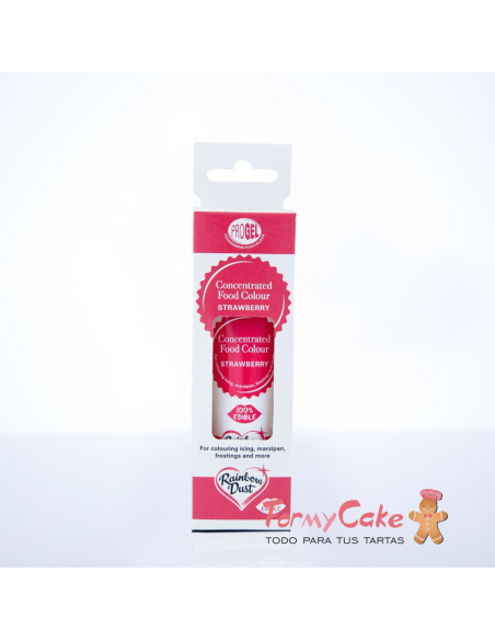 Colorante Gel Fresa Progel 25gr De Rainbow Dust