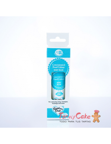 Colorante Gel Azul Bebe Progel 25gr De Rainbow Dust