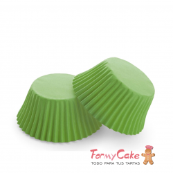 Capsulas Para Cupcake Verdes 24ud Pastkolor